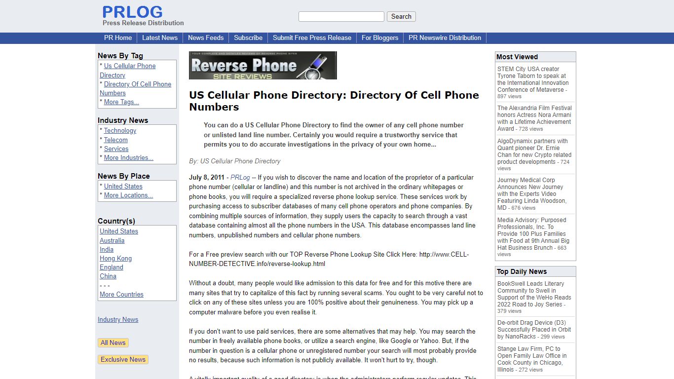 US Cellular Phone Directory: Directory Of Cell Phone Numbers